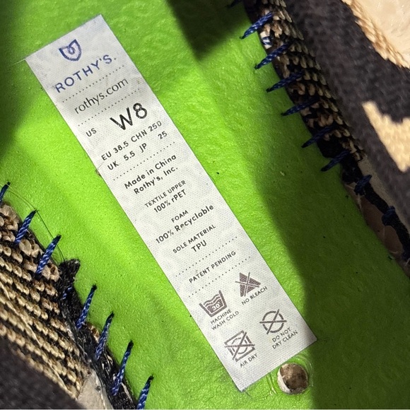 Rothy’s desert cat original slip on sneaker shoes size  Woman’s Size 8 - Picture 12 of 15